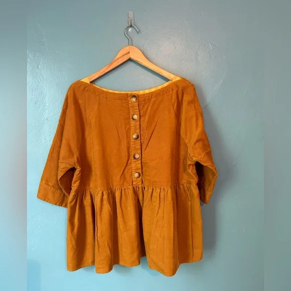 Maeve Anthropologie Peplum Top Small but Oversized - Picture 2 of 6